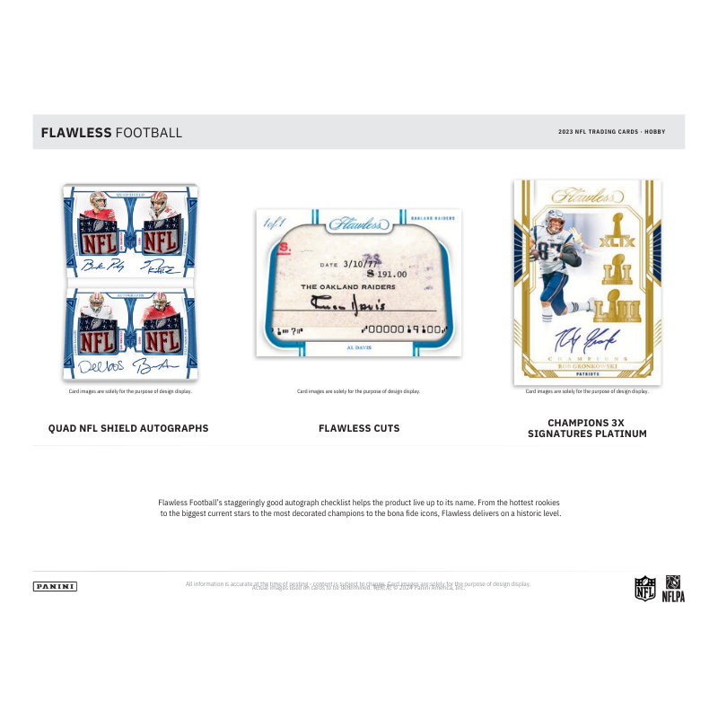 2023 Panini Flawless Football Hobby 2 Box Case