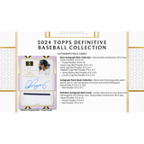 2024 Topps Definitive Baseball Hobby 2 Box Case