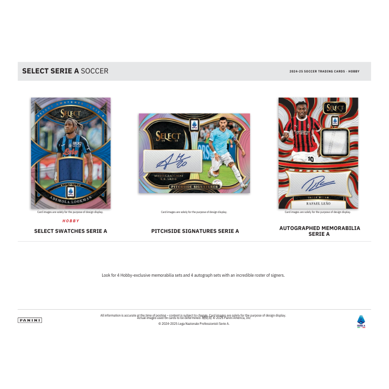 2024/25 Panini Select Serie A Soccer Hobby 12 Box Case