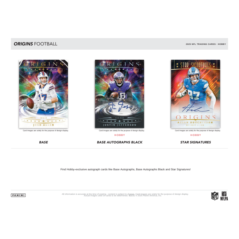 2025 Panini Origins Football Hobby 16 Box Case
