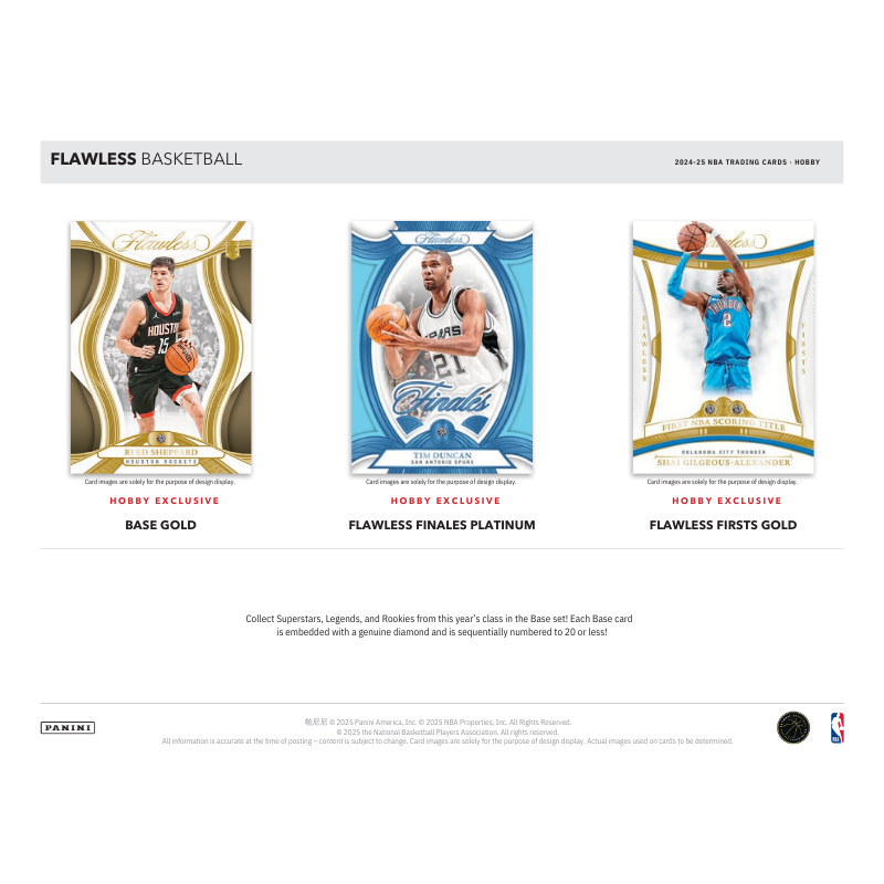 2024/25 Panini Flawless Basketball Hobby 2 Box Case